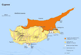 Mapa de Chipre.
