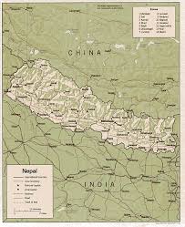 Map Of Nepal , Nepal [Shaded