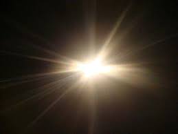 of a beam of light,