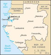 Map of Gabon