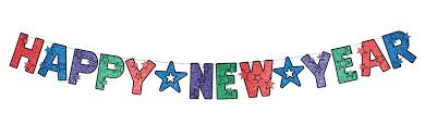 8' Glittered Happy New Year Lettered ...