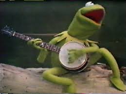 Kermit playing the banjo
