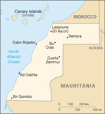 map of Western Sahara]