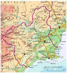 Murcia Map, Map of Murcia