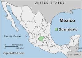 Map of Guanajuato.