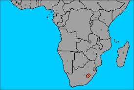 Mapa de Lesoto (África)