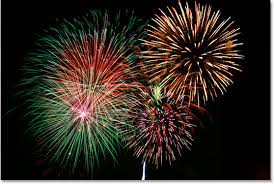 Here's the photo of fireworks I'll ...