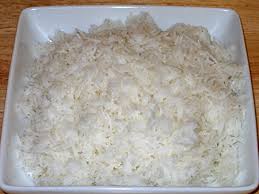 Plain rice ...
