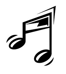 Free clipart image of music notes