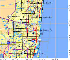 Dania Beach, FL map