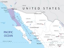 Map of Baja California Norte