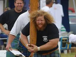 big hair caber toss