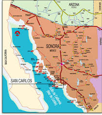 Map of Sonora