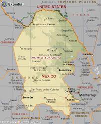 Coahuila Mexico Map