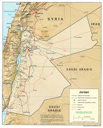 Mapa de Jordania