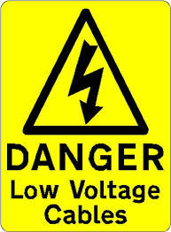 DANGER Low Voltage Cables