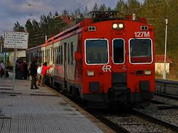 de un tren en su trayecto