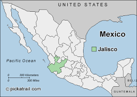 Map of Jalisco.