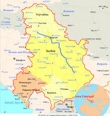 Map Serbia Montenegro