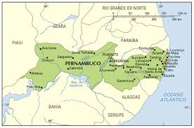 Mapa del Estado de Pernambuco