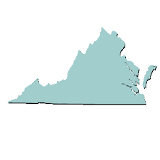 outline of virginia