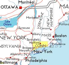 Map of Connecticut