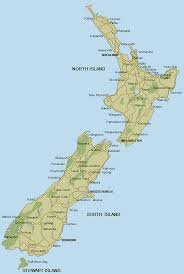 Map of New Zealand