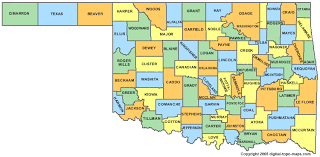 Oklahoma County Map - OK