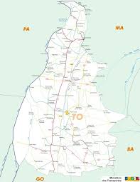 Mapa do Tocantins