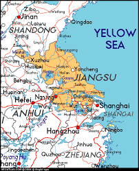 Map of Jiangsu