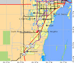 South Miami Heights, FL map