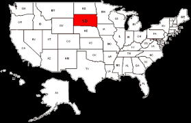 South Dakota State Map
