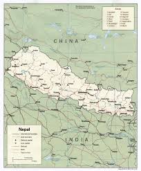 Nepal: Political map