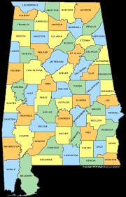 Alabama Counties Map