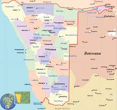 Namibia Map - Africa