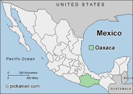 Map of Oaxaca.