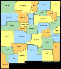 New Mexico County Map - NM