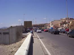 The Ceuta-Morocco border at