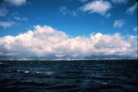 Clouds over the ocean