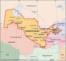Map of Uzbekistan