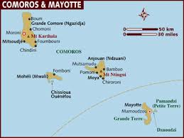Comoros map