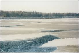 Ice-out on Sebago Lake, Maine, ...