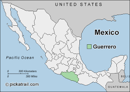 Map of Guerrero.