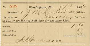 poll tax receipt