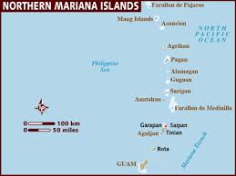 Northern Mariana islands map
