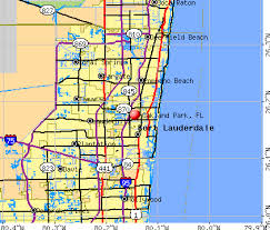 Oakland Park, FL map