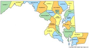 Maryland County Map - MD