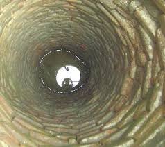 top of the well is seen as