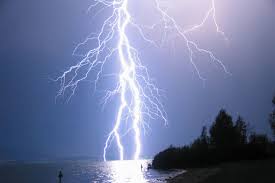 Lightning strikes because a