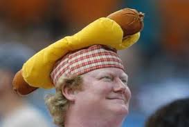 a hot dog cap at